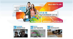 Desktop Screenshot of duesseldorfer-jugendmedientage.de